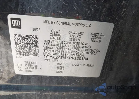 2023 Cadillac Xt4 Fwd Luxury from USA, damaged, VIN 1GYAZAR4XPF120184
